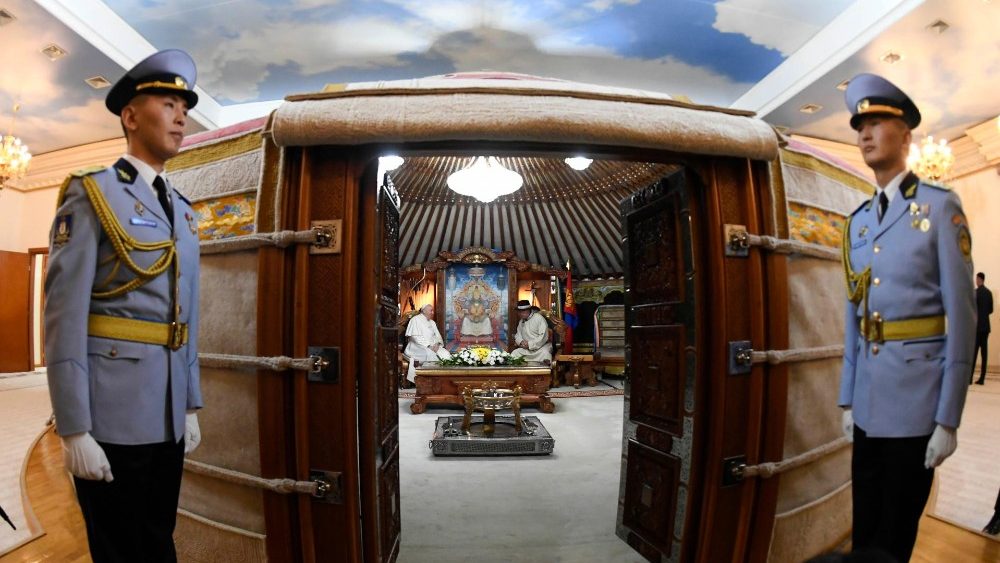 Візіт ветлівасці да прэзідэнта Манголіі