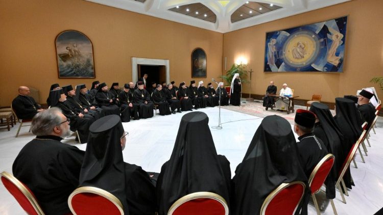 Ukrainas grieķu katoļu bīskapu tikšanās Vatikānā