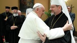 Pāvests tiekas ar Ukrainas grieķu katoļu bīskapiem