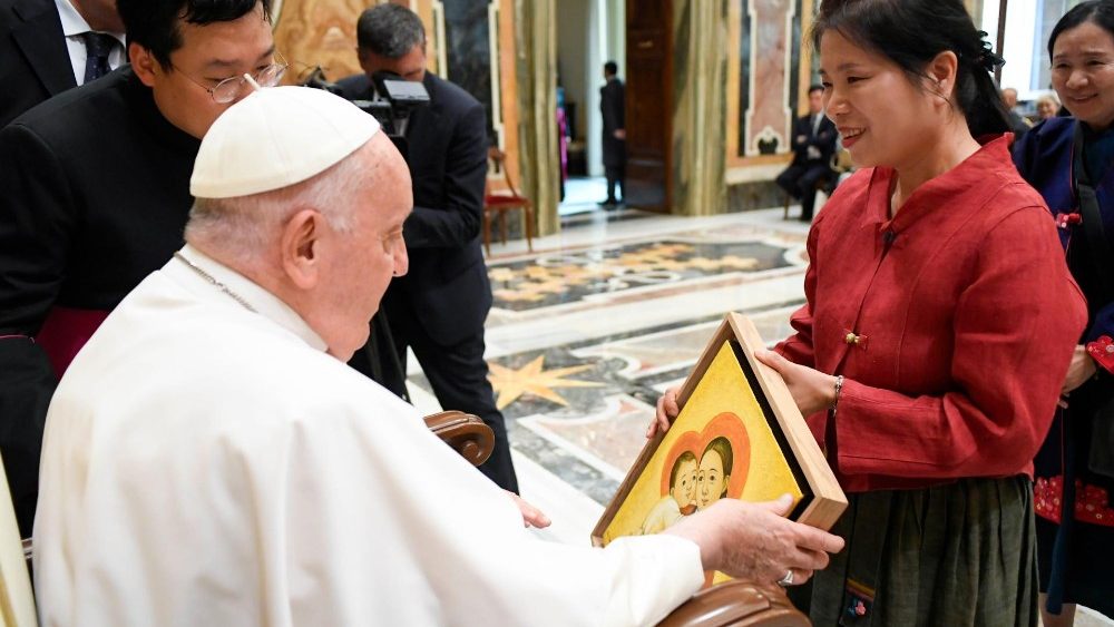 Аўдыенцыя для пілігрымаў з Паўднёвай Карэі