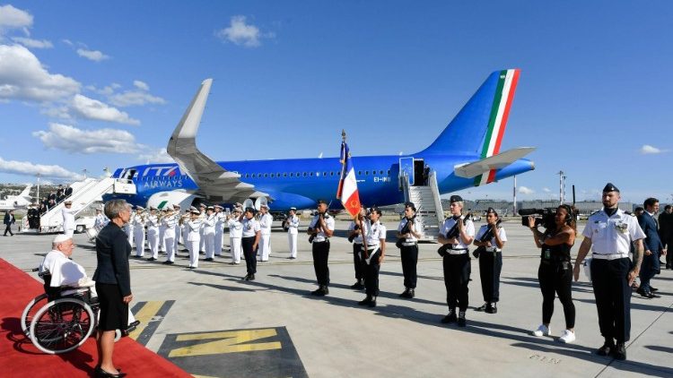 Přivítání na letišti v Marseille