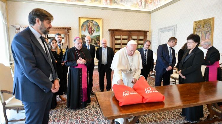Popiežiaus audiencija Pauliaus VI fondo delegacijai