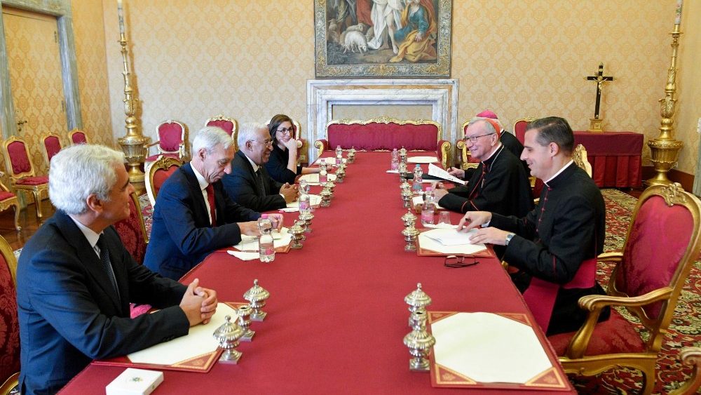 Прэм'ер-міністр Партугаліі Антоніу Кошта з візітам у Ватыкане