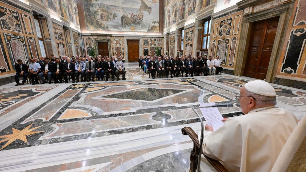 O Papa recebeu em audiência os Missionários do Sagrado Coração