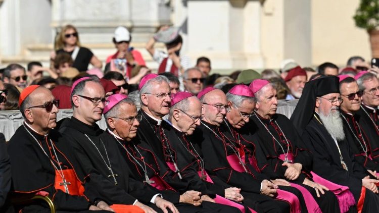 Bei der Audienz im Damasushof