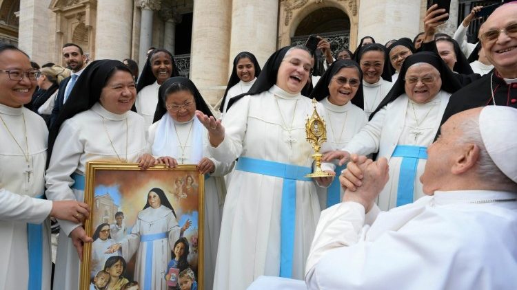 Papst Franziskus bei seiner Generalaudienz diesen Mittwoch