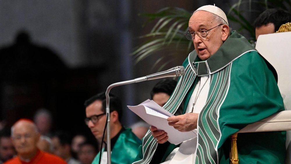 Святая Імша на закрыццё першай сесіі Сінода аб сінадальнасці