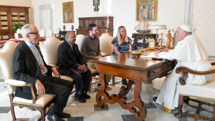 Delegace hnut&iacute; Laudato si' u papeže Františka, 6. 11. 2023