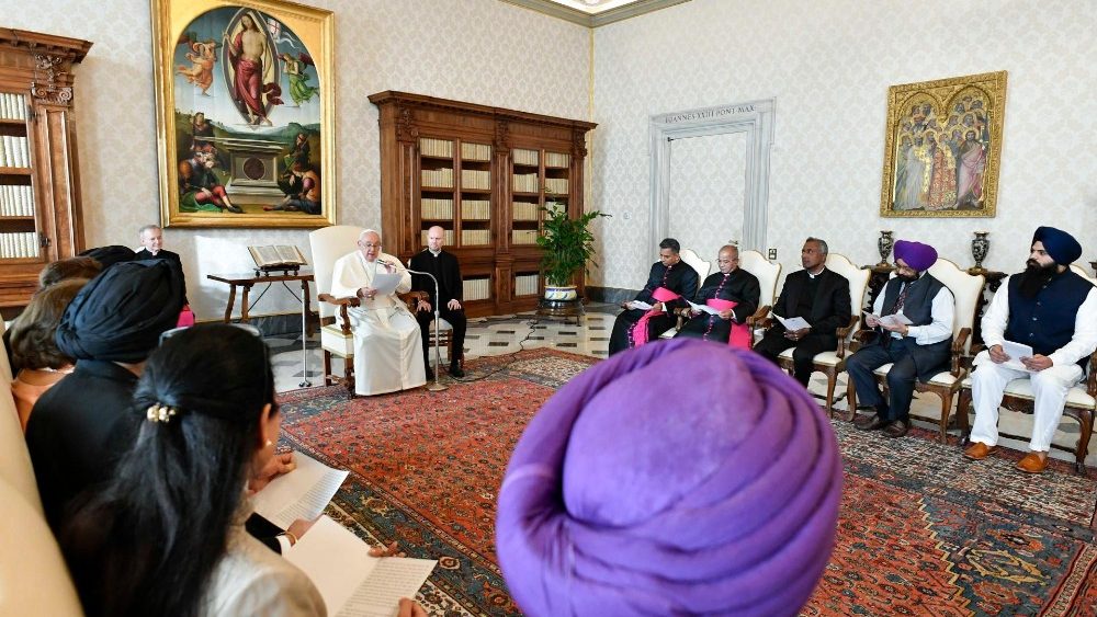 Падчас аўдыенцыі для сікхаў з Аб'яднаных Арабскіх Эміратаў