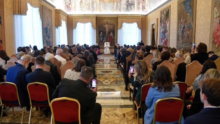 Un momento dell'incontro di Papa Francesco con i partecipanti all'Assemblea generale dell'Epa