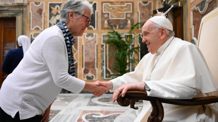 Teilnehmerinnen am Generalkapitel der Armen Schulschwestern Unserer Lieben Frau beim Papst