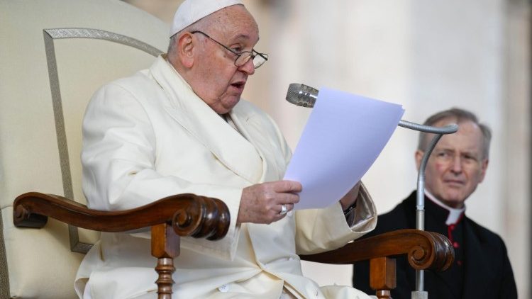 Papst Franziskus bei seiner Generalaudienz