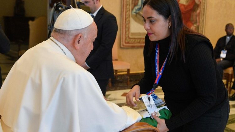 Setkání osob zodpovědných za univerzitní pastoraci a kaplanů z katolických univerzit s papežem 