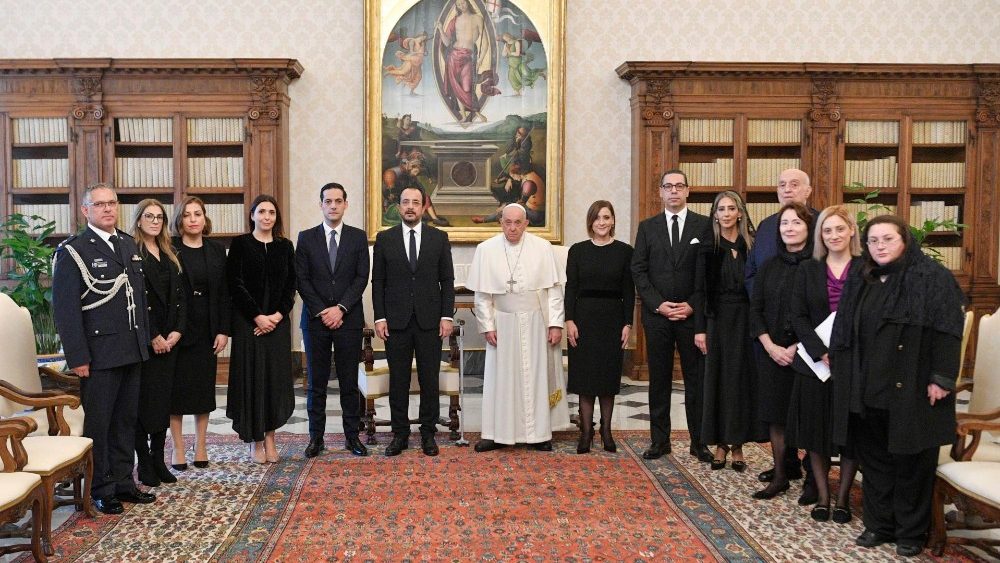 Popiežiaus audiencija Kipro prezidentui
