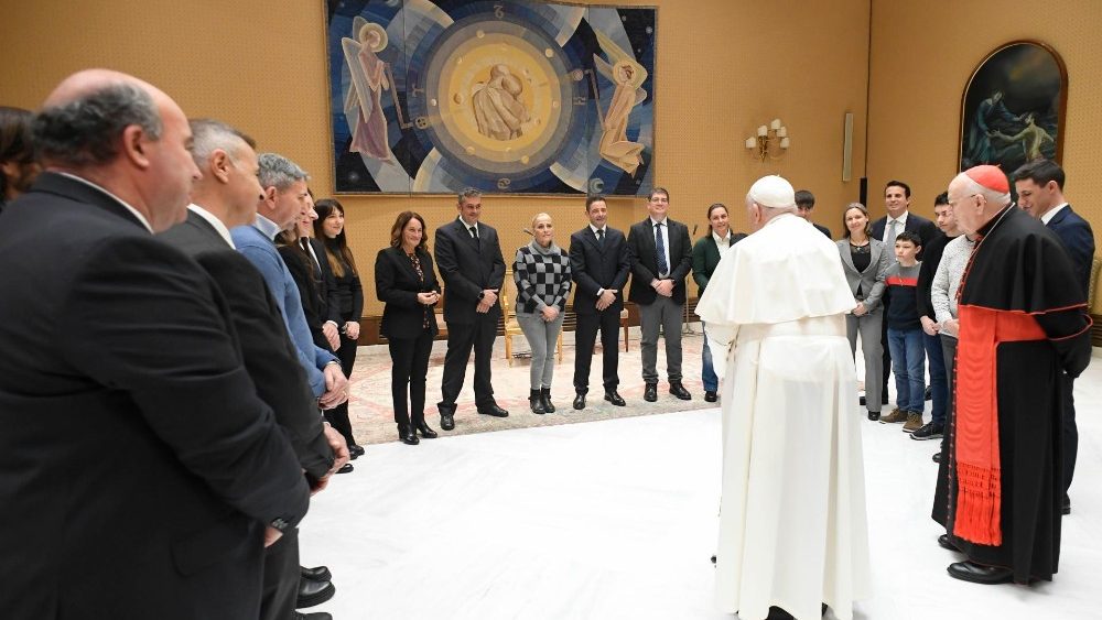 Аўдыенцыя для дэлегацый з Рыеці і Макры