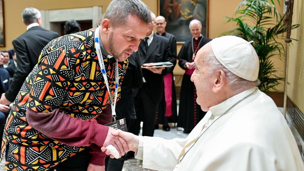 Сустрэча з удзельнікамі Каляднага канцэрта ў Ватыкане