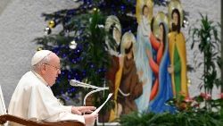 教皇フランシスコ　2023年12月27日の一般謁見　バチカン・パウロ6世ホール