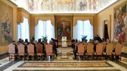 Papa e delegação da Gesellschaft Katholischer Publizisten Deutschlands