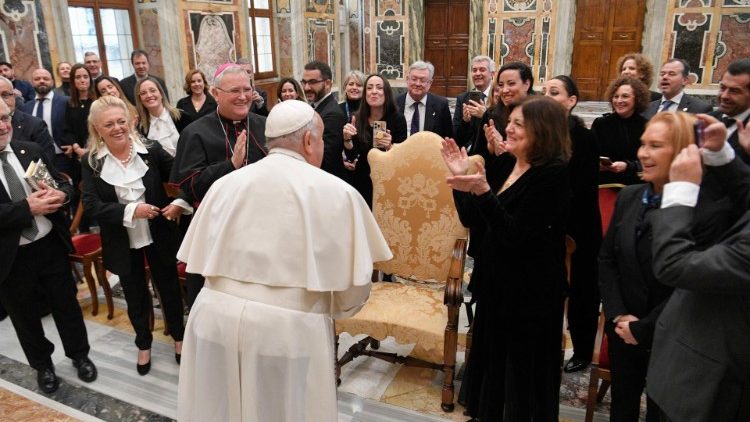 Pope Francis meets University of Sant'Antonio of Murcia, Spain delegation