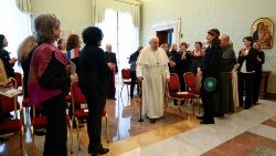 Pope Francis meets with the "Sentinels of the Holy Family"