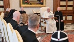 Pope Francis with the delegation from Finland