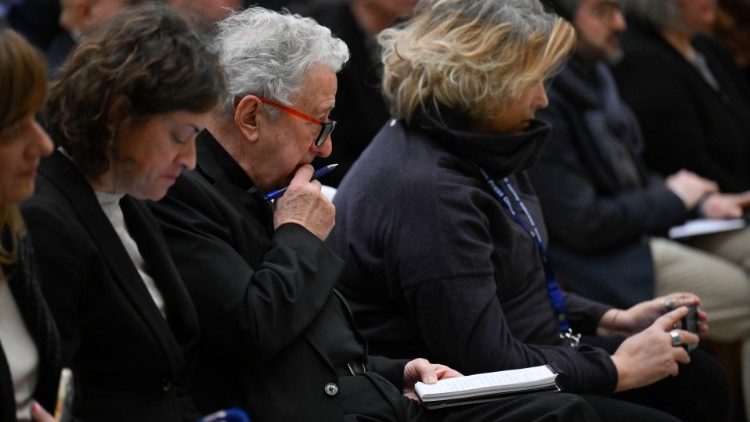 Audiencia del Papa Francisco a los miembros de la Asociación Internacional de los Periodistas Acreditados ante la Santa Sede - 22 de enero de 2024. (Vatican Media)