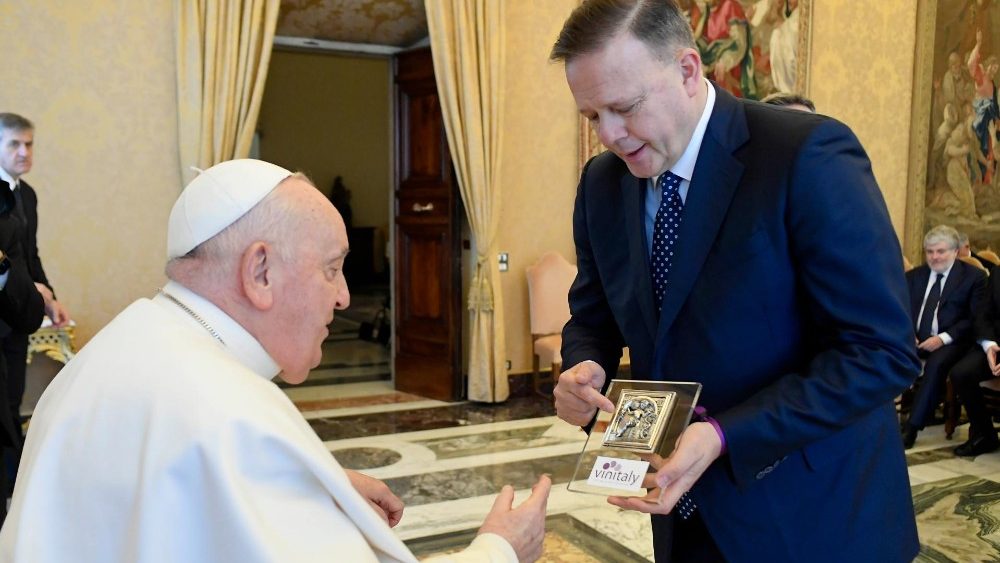 Аўдыенцыя для ўдзельнікаў канферэнцыі, арганізаванай Vinitaly