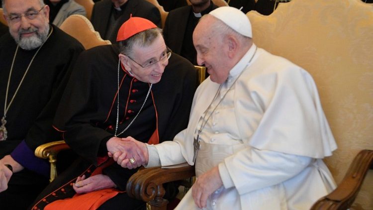 Geleitet wird das Ökumene-Dikasterium vom Schweizer Kurienkardinal Kurt Koch (links)