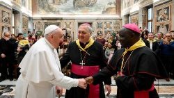 Pope Francis meeting with members of "Nolite timere"