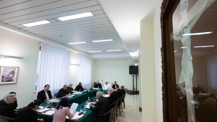 Una immagine della riunione del Consiglio dei Cardinali