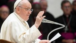 教皇フランシスコ　2024年2月7日の一般謁見　バチカン・パウロ6世ホール