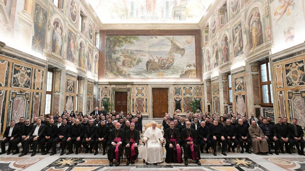 Francisco recebeu em audiência os clérigos do Seminário arquiepiscopal de Nápoles