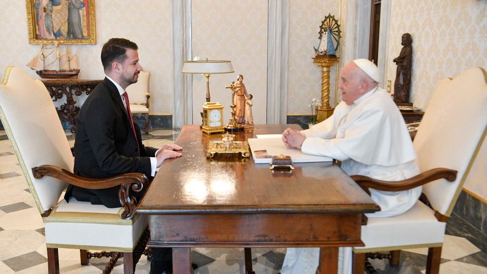 Падчас візіту прэзідэнта Чарнагорыі ў Ватыкане