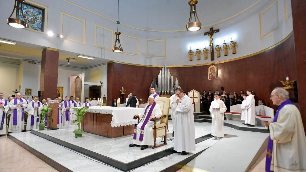 A Celebração da Penitência foi realizada na paróquia de São Pio V, em Roma