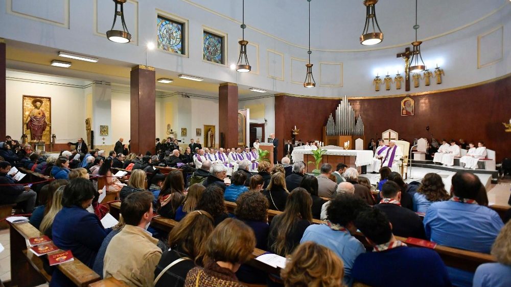 A Celebração da Penitência foi realizada na paróquia de São Pio V, em Roma