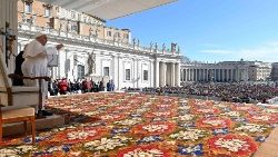 Papież Franciszek podczas środowej audiencji ogólnej (20 marca 2024)