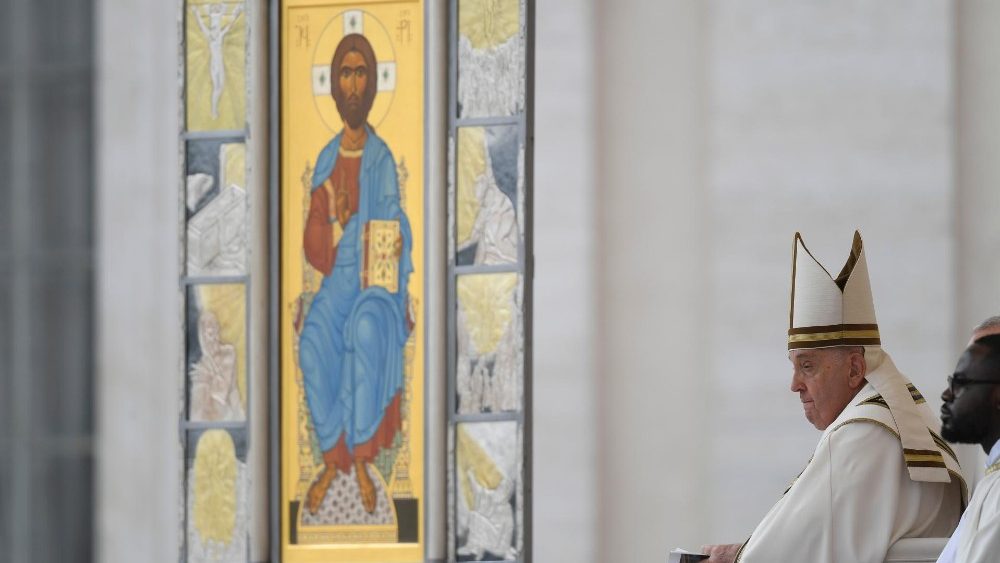 Велікодная Імша на плошчы святога Пятра