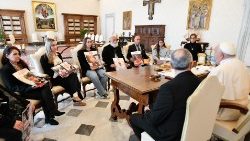 Francisco recibió en el Vaticano a familiares de rehenes en manos de Hamás