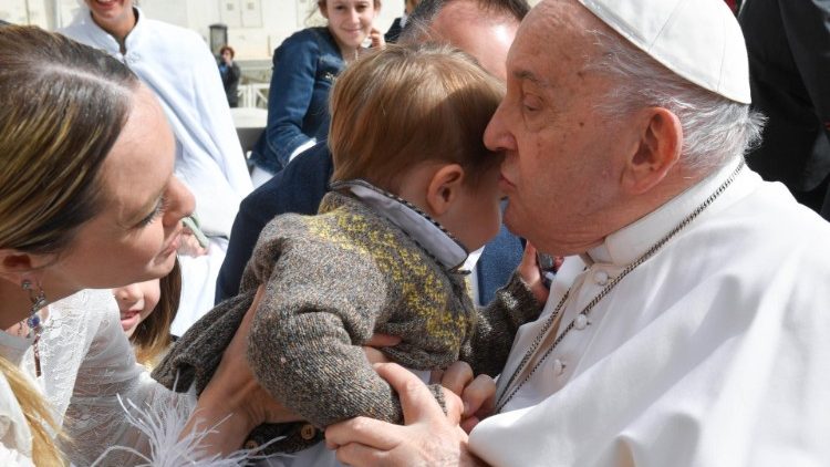 Papst Franziskus bei der Generalaudienz