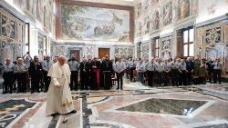 이탈리아 가톨릭 스카우트 운동(MASCI) 대원들과 프란치스코 교황의 만남