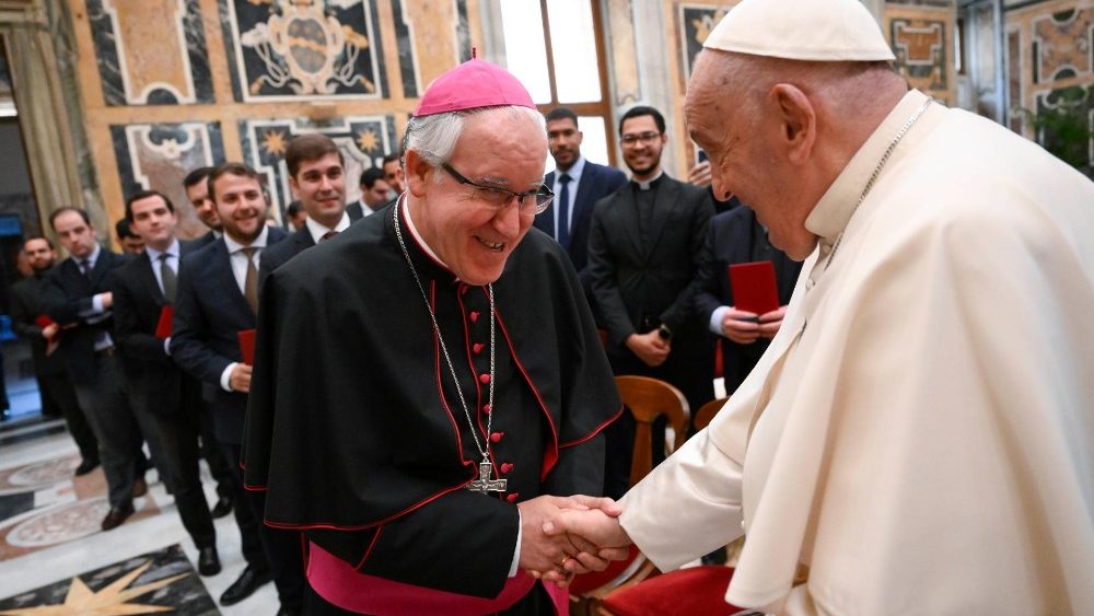 Папская аўдыенцыя для дэлегацыі семінарыстаў з Севільі