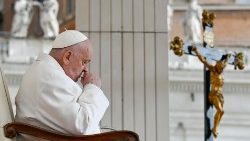 Pope Francis with the cross in St. Peter's Square