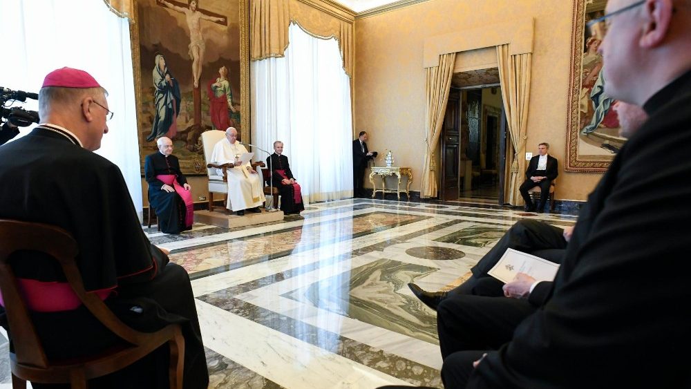 Аўдыенцыя для пілігрымаў з Амстэрдама