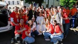 Encuentro del Papa con los niños y jóvenes veroneses - 18 de mayo de 2024. (Vatican Media)