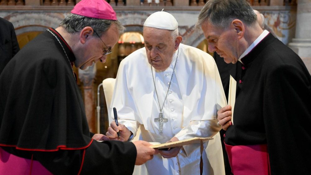 Падчас сустрэчы Францішка з духавенствам Вероны