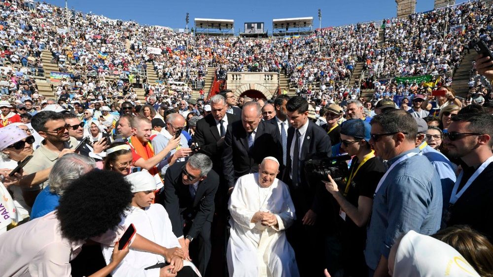 Cустрэча "Арэна міру. Справядлівасць і мір пацалуюцца" у Вероне