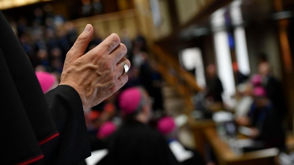 Падчас сустрэчы Францішка з італьянскім епіскапатам