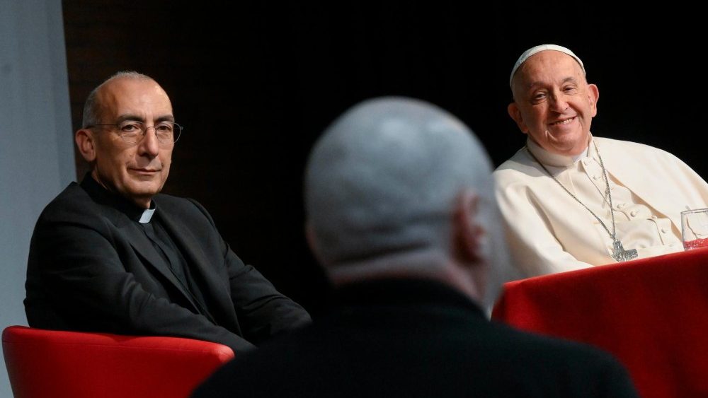Tercer encuentro del Papa Francisco con los sacerdotes de la diócesis de Roma - martes 11 de junio de 2024. (Vatican Media)