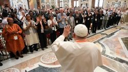 Pope meeting with the Missionaries of the Divine Word