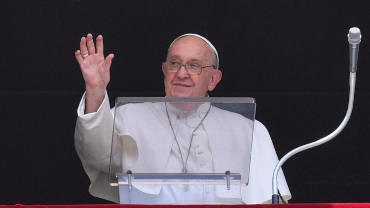 Pope Francis during his Sunday Angelus